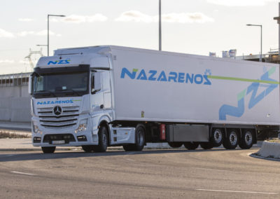 ruta en detalle de Camión de transporte Grupo Nazarenos