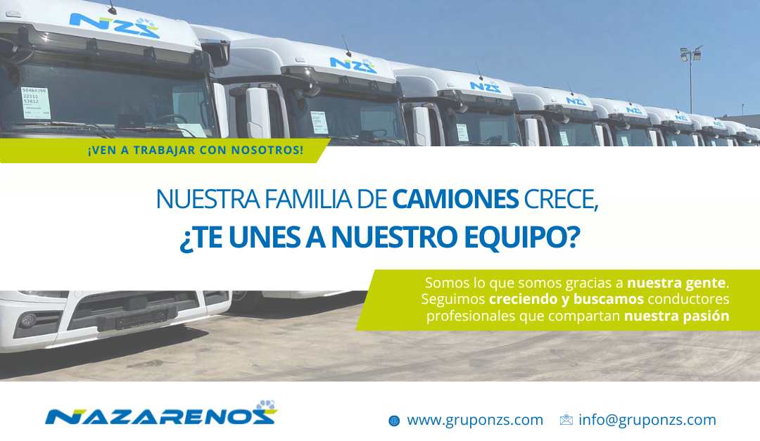 NUESTRA FAMILIA DE CAMIONES CRECE, ¿TE UNES A NUESTRO EQUIPO?